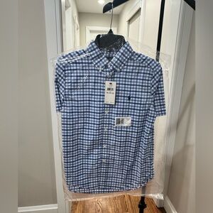 Polo Ralph Lauren Kids Blue Checkered Button Down Shirt